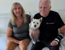 Abby with new mom and dad